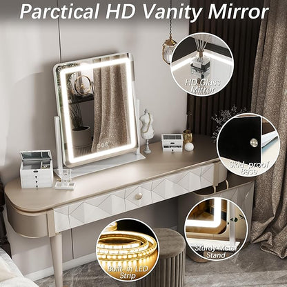 FENNIO Vanity Mirror with Lights 22 Inch- LED Lighted Makeup Mirror, Large - Image 6