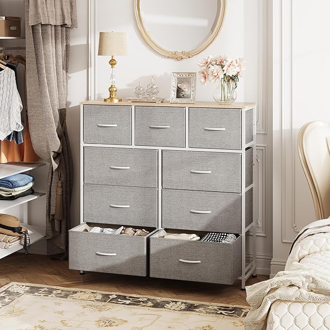WLIVE 9-Drawer Dresser, Fabric Storage Tower - Image 2