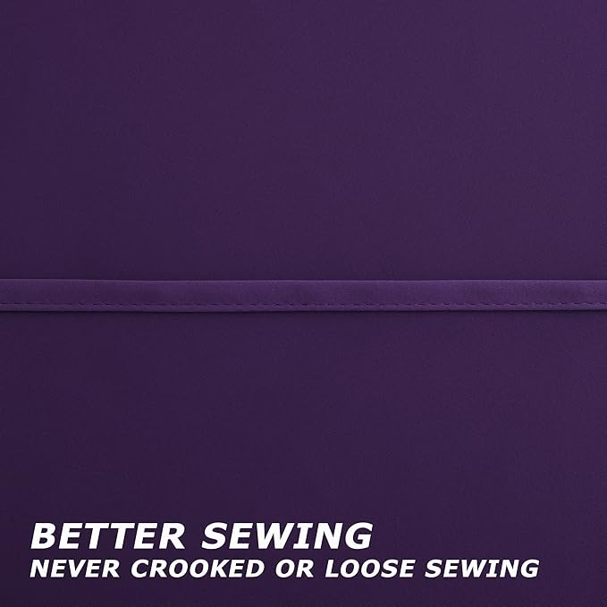 Dark Purple Curtains 84 Inch Length - Image 5