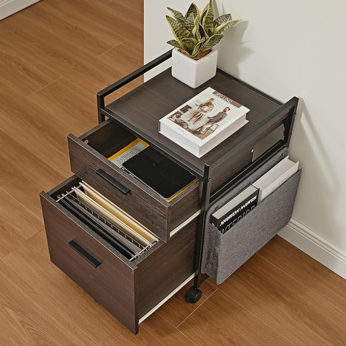 EUREKA ERGONOMIC 2-Drawer Mobile File Cabinet - Image 5