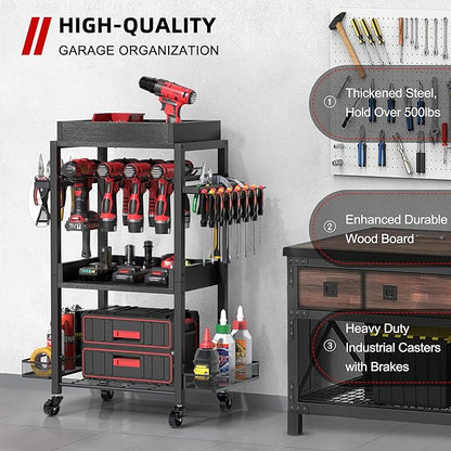 Olakee Power Tool Organizer Garage Storage Organization Shelving Tool Holder - Image 6