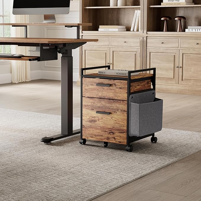 EUREKA ERGONOMIC 2-Drawer Mobile File Cabinet by EUREKAERGONOMIC