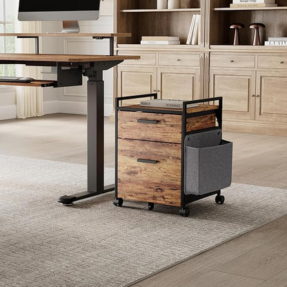 EUREKA ERGONOMIC 2-Drawer Mobile File Cabinet by EUREKAERGONOMIC