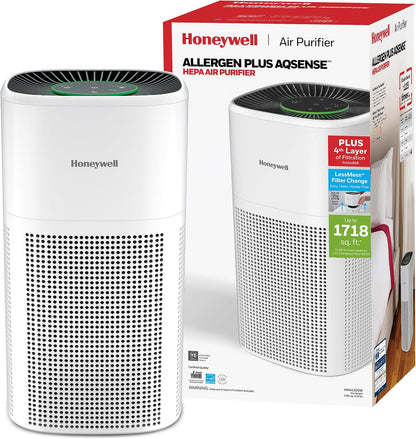 honeywell allergen plus 4-in-1 hepa air purifier for, main product view