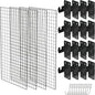 NACETURE Grid Wall Panels- 4 Pcs 2x4 ft Black Grid Wall Panel Display by NACETURE