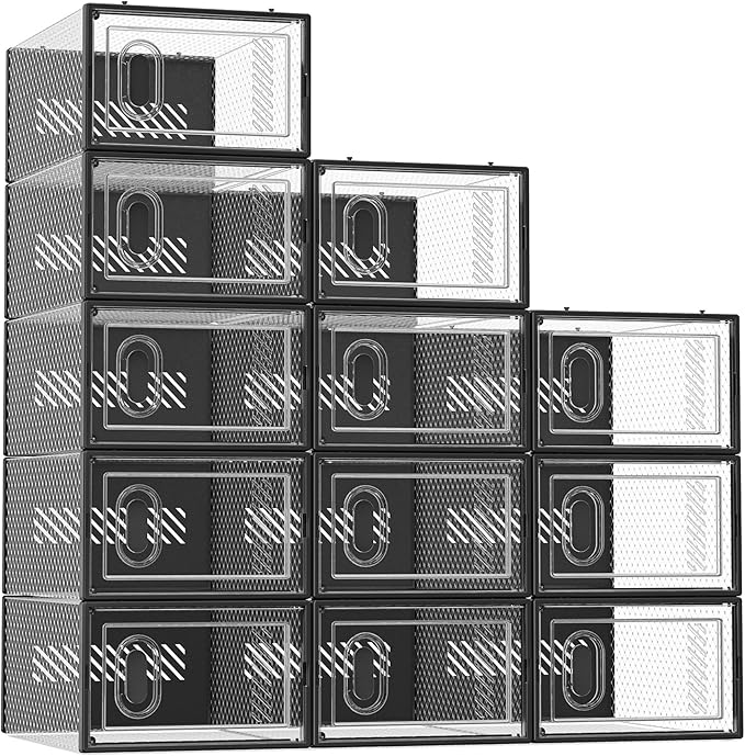 Shoe Storage, 12 Pack Shoe Organizer by DecorateYourHome