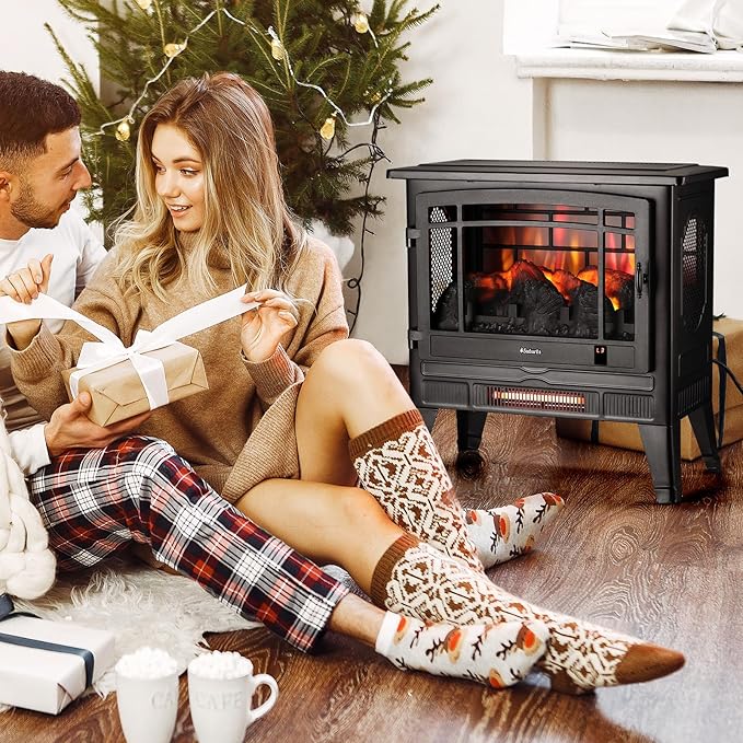 TURBRO Suburbs 25" WiFi Electric Fireplace Infrared Heater - Image 6