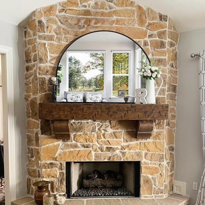 CIRCUMI Arched Wall Mirror, Metal Frame, Large Size - Image 4