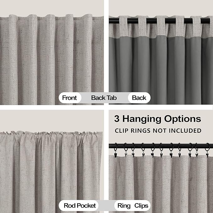 KOUFALL 108 Inch Curtains Long - Image 4