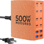 500W USB C Charger Block, 12-Port USB C Charging Station by Unknown