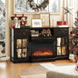 Fireplace TV Stand for 55–65 Inch TVs, 3-Sided Electric Fireplace by Bonnlo