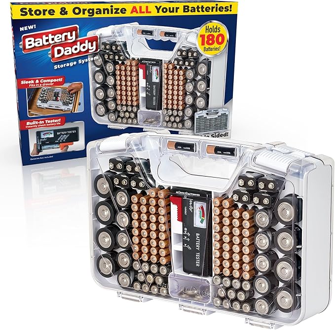 Ontel Battery Daddy Storage & Organizer Case by Ontel