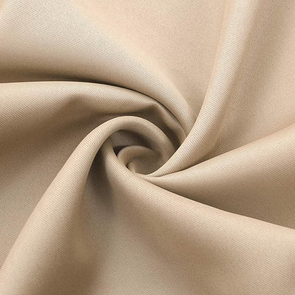 DWCN Beige Blackout Curtains Room Darkening Grommet Thermal Insulated Light - Image 5