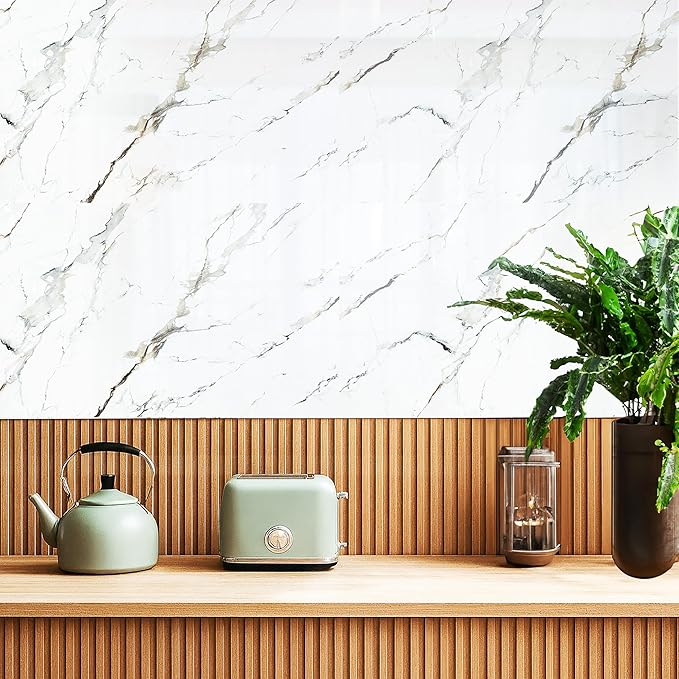 Dundee Deco Faux Marble Wall Panels - 2 ft X 4 ft - Glossy - Image 2