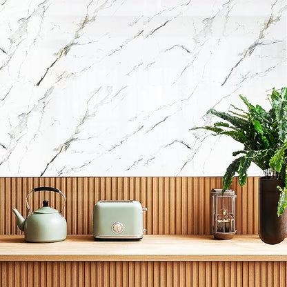 Dundee Deco Faux Marble Wall Panels - 2 ft X 4 ft - Glossy - Image 2