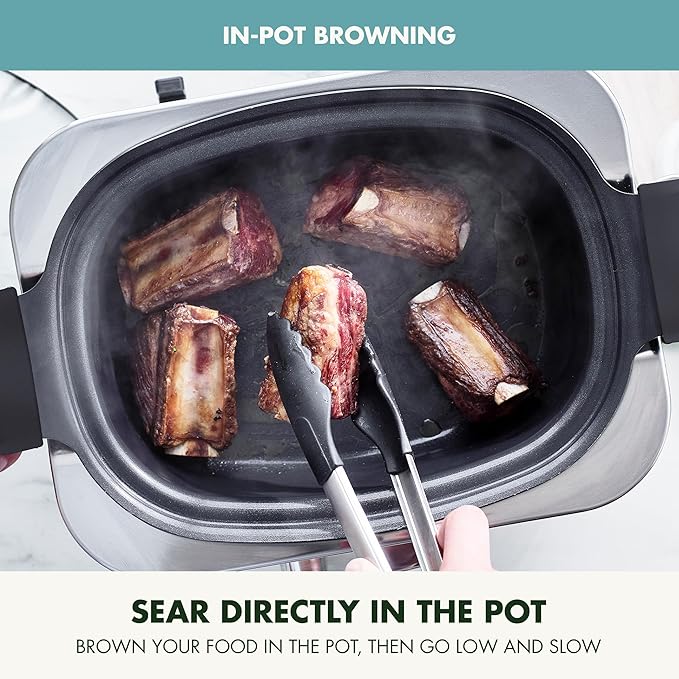 GreenPan Elite 8-in-1 Programmable 6QT Electric Slow Cooker, Dishwasher Safe - Image 6