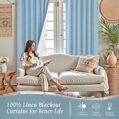 LAMIT Full Blackout Window Curtains - Image 2