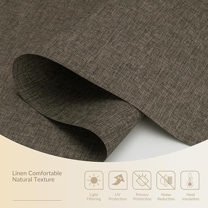 Boolegon Motorized Light Filtering Roller Blinds - Image 4