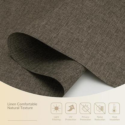 Boolegon Motorized Light Filtering Roller Blinds - Image 4