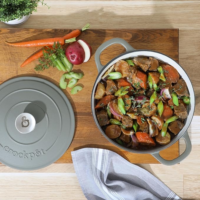 Crock-Pot Artisan 5-Quart Round Cast Iron Dutch Oven - Image 3