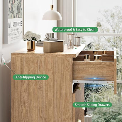 Fluted Dresser for Bedroom - Image 5