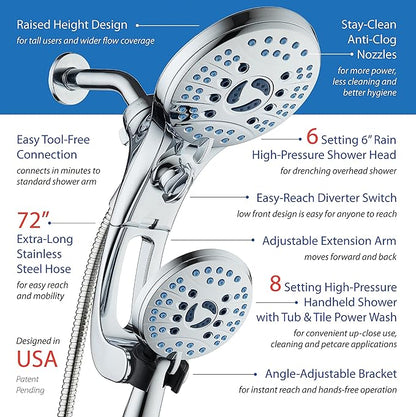 Hotel Spa AquaCare for California As-Seen-On-TV High Pressure Handheld Rain - Image 7