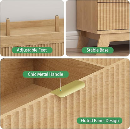 Fluted Dresser for Bedroom - Image 6