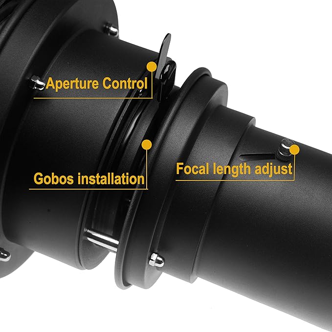 Wellmaking Bowens Mount Optical Snoot Conical, Flash Projector Attachment - Image 5