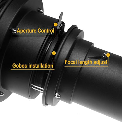 Wellmaking Bowens Mount Optical Snoot Conical, Flash Projector Attachment - Image 5