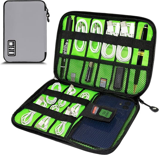 Electronics Organizer, Travel Cord Organizer Pouch, Portable Cable Organizer by Miavers