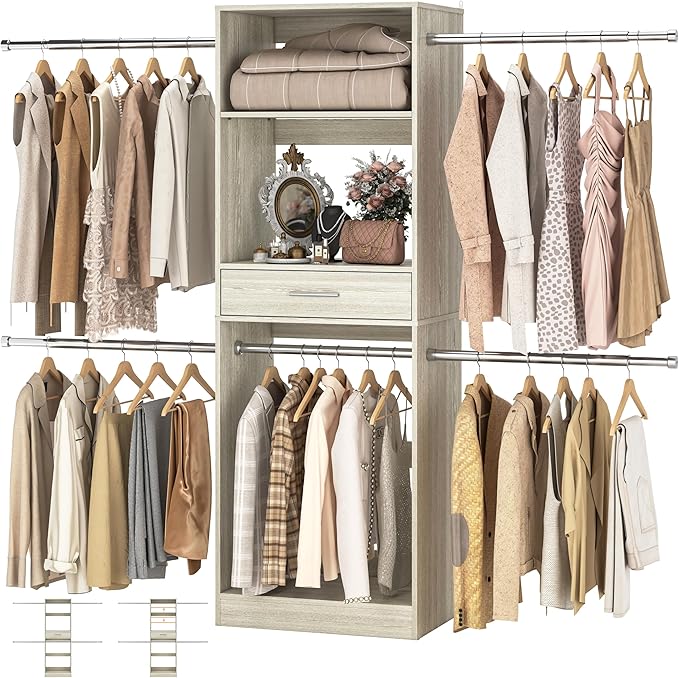 Unikito 96” Closet System, 8FT Walk in Closets Organizer Kit by Unikito