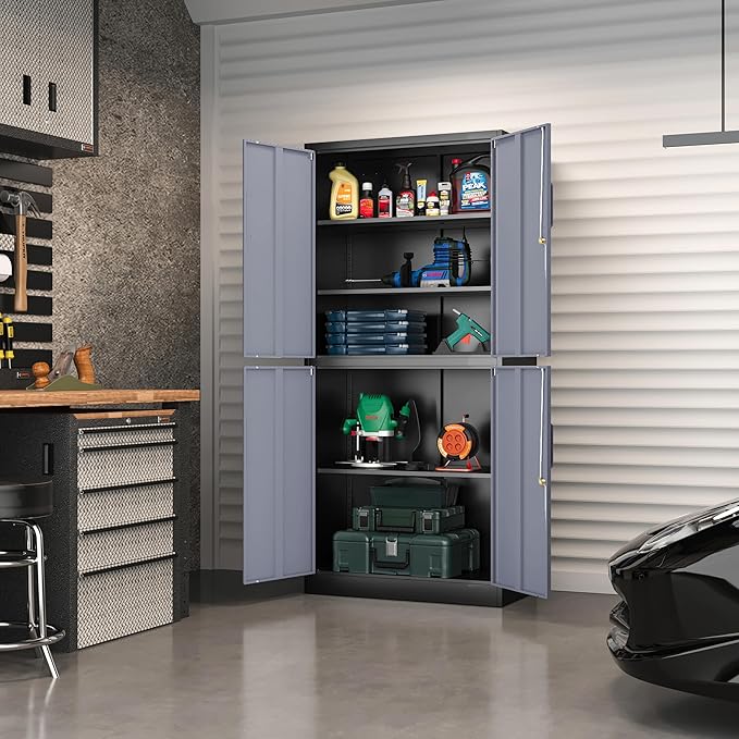 MIIIKO Metal Garage Storage Cabinet - Image 7