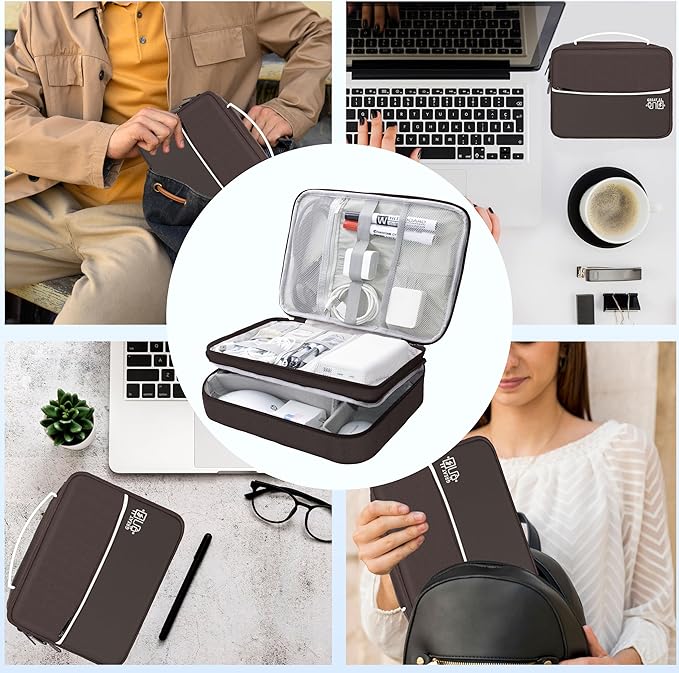 Electronics Organizer, Travel Cord Organizer Pouch, Portable Cable Organizer - Image 8