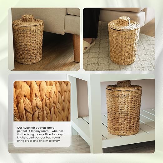 2 Gallons Wicker Waste Basket - Image 5