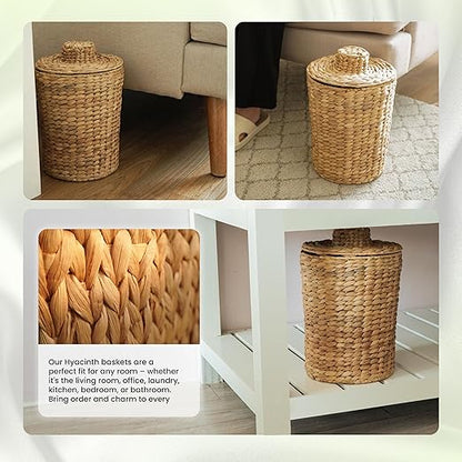 2 Gallons Wicker Waste Basket - Image 5