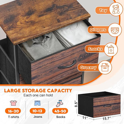5 Fabric Drawer Dresser for Bedroom, Chest of Drawers - Image 7