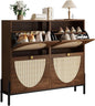 IRONCK Rattan Shoe Cabinet Storage by IRONCK