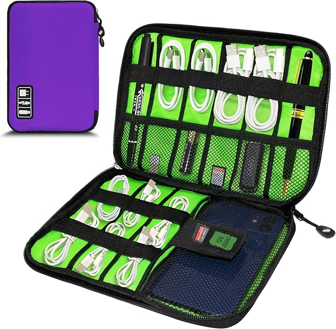 Electronics Organizer, Portable Cable Organizer Bags, Travel Electronic by Miavers