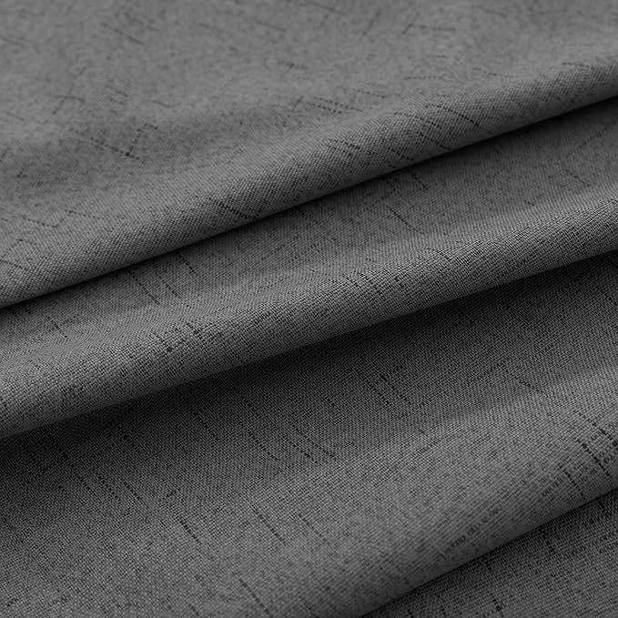 KOUFALL 102 Inch Long Curtains, 2 Panels Set, Dark Gray - Image 7