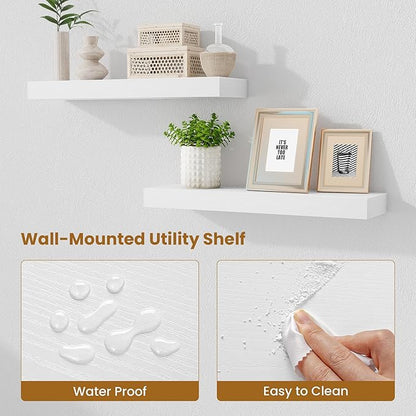 Fun Memories Floating Shelves Set of 2, 24 Inch Floating Shelves - Image 4