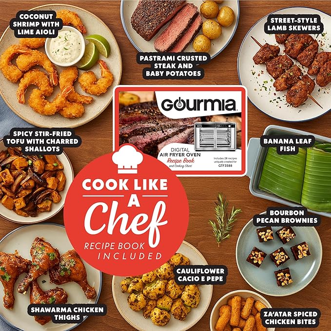 Gourmia French Door Air Fryer Oven - 37 Qt Large Capacity Convection Toaster - Image 5