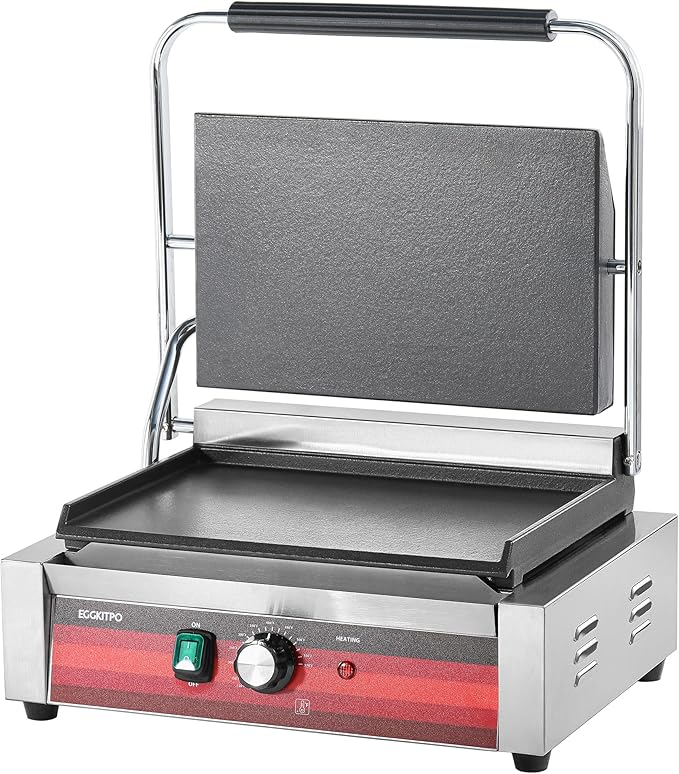 EGGKITPO Commercial Electric Panini Grill by EGGKITPO