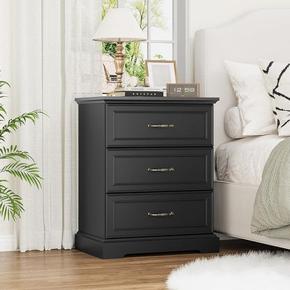 Nightstand Set of 2, Rustic Farmhouse Wood Small Dresser, Bedside Table - Image 7