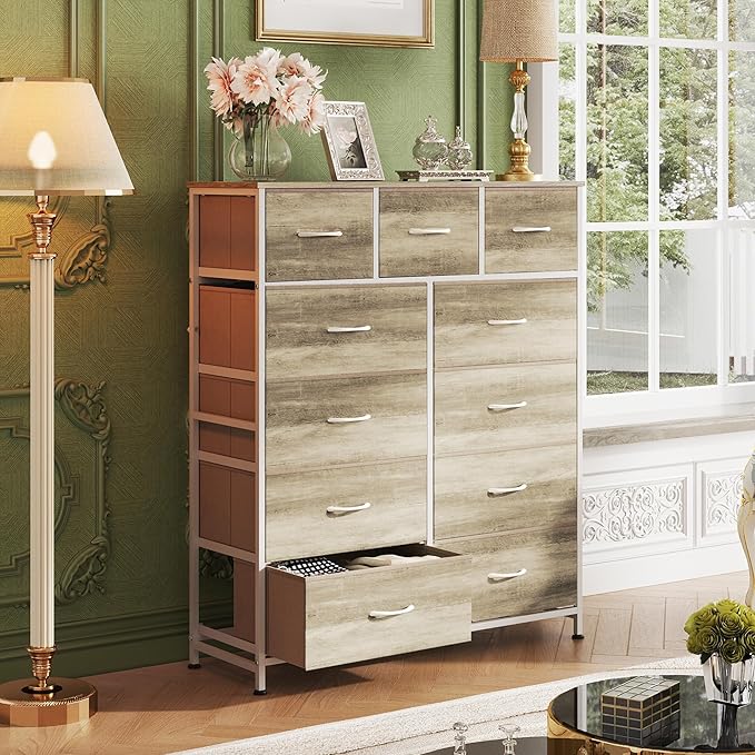 WLIVE Tall Dresser for Bedroom, Fabric Dressers Storage Tower, Dresser & Chest - Image 4