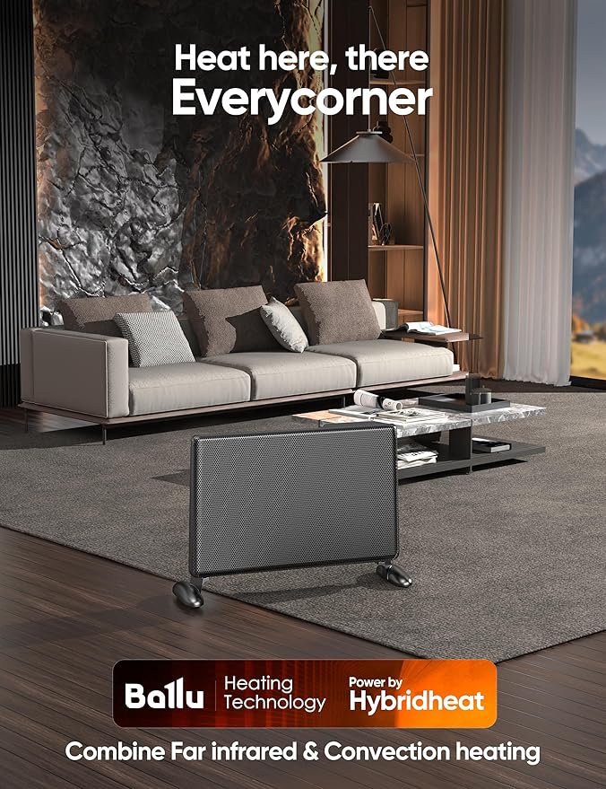 Ballu Mica Infrared Panel Space Heater - Image 7