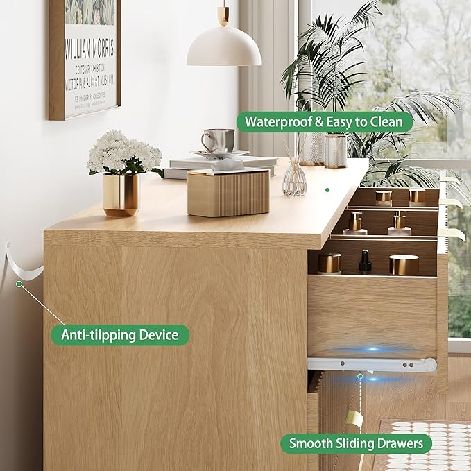 Fluted Dresser for Bedroom - Image 5