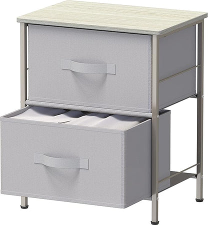 Simple Houseware 2 Tier Night Stands Dresser - Image 8