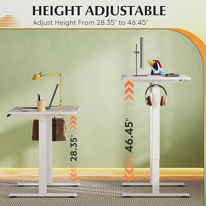 DEVAISE Whole Piece Standing Desk, 40 x 24 Inch Electric Standing Desk - Image 5