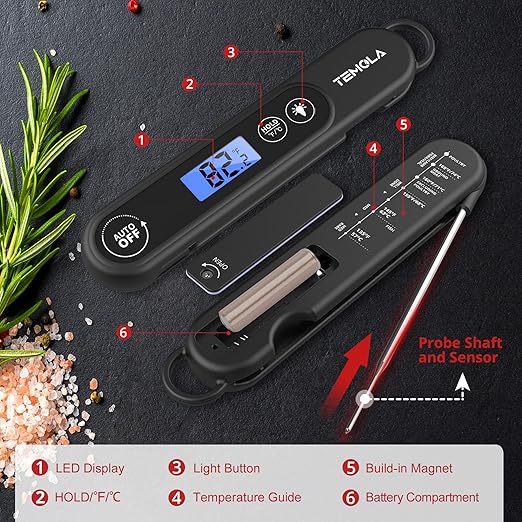 Meat Thermometer for Cooking, Instant Read Food Thermometer - Image 7