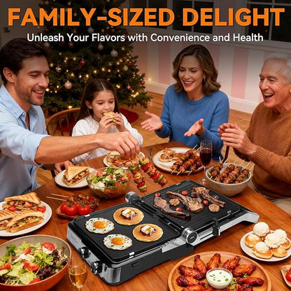 Baker's Friend 4-slice Panini Press Grill Cheese Sandwich Maker, Electric Grill - Image 7